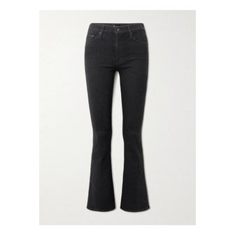 마더데님 더 위켄더 미드라이즈 플레어 진 블랙 46376663162957247