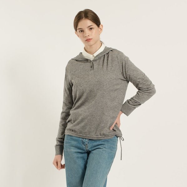 [여주점] 밑단 스트링 후드풀오버 B5C8K424