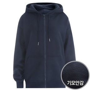 빅사이즈 남녀공용 아우터 집업 기모후드 데일리 점퍼 LEB-WJP-1642-네이비