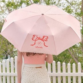 RIBBON LACE UMBRELLA PINK