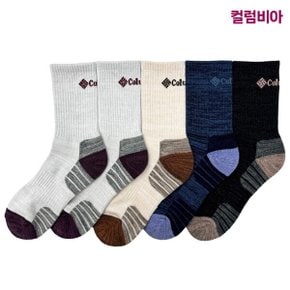 아웃도어 성인 여성 양말x5족(25솔리드)/등산/스포츠/골프/야외활동/러닝/삭스