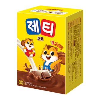  어린이 우유친구 제티 초코렛맛 80T