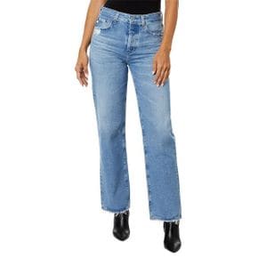 4144557 AG Jeans Clove High-Waisted Relaxed Vintage Straight in 19 Years Tribeca