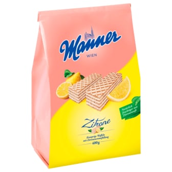  마너 Manner 레몬 크림 슬라이스 웨이퍼 400g