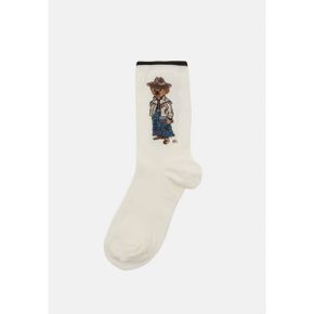 5187685 Ralph Lauren WESTERN BEAR CREW SOCK SINGLE - Socks ivory