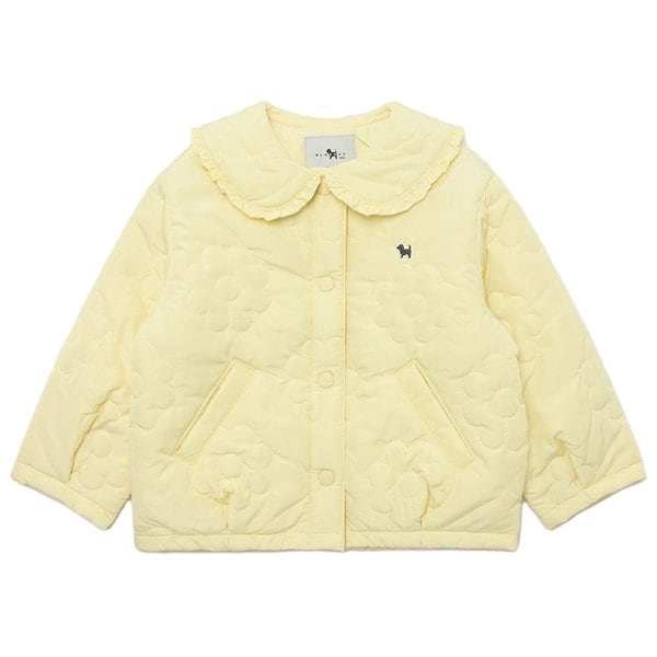 [여주점] [오프라벨 여주점] 블루독베이비 (YE) 프릴카라플라워퀼팅점퍼 (45114-113-01)