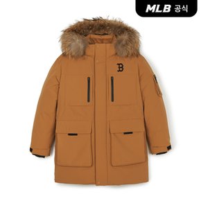 [엠엘비코리아공식] 고프코어 아웃포켓 FUR 미드 구스 패딩 BOS (Camel)