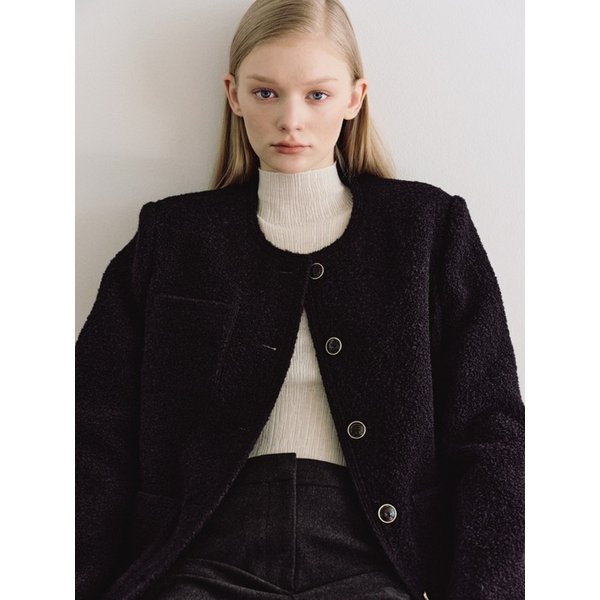 Over-fit Winter Tweed Jacket_2color