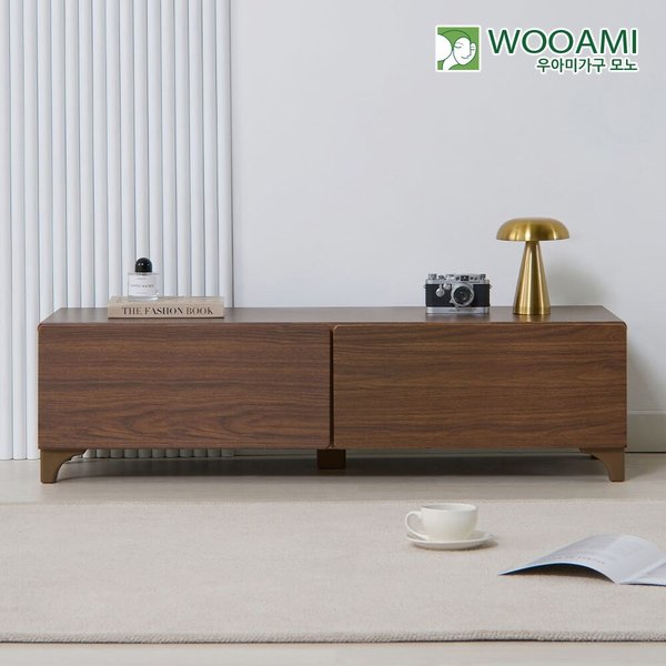 [착불] 우아미가구 모노 더인 2서랍 티비다이 거실장 1200