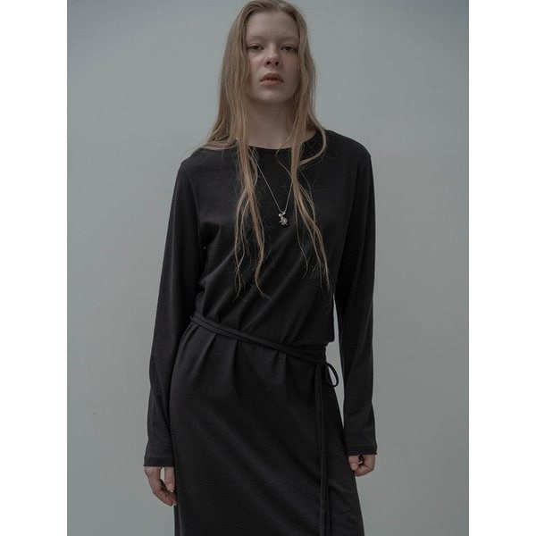 [리퍼브] Strap Loose Fit Maxi One-Piece_BLACK