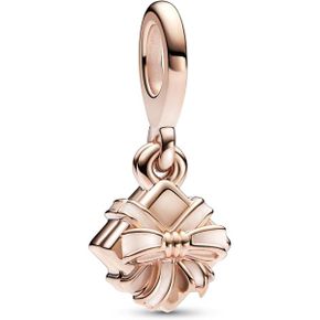 판도라 참 Moments 782591C01 Pop Up Birthday Gift Charm Rose 골드 Plated Alloy Collection C