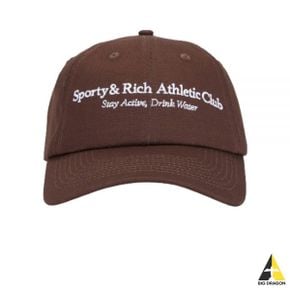 SPORTYRICH Athletic Club Hat - ChocolateWhite (ACAW2316CH 10) (애슬레틱 클럽 햇)