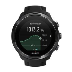 [케이스+스트랩2종+충전케이블+보호필름+버프] 순토9 바로 SS050019000블랙 시계 SUUNTO9 Baro Black