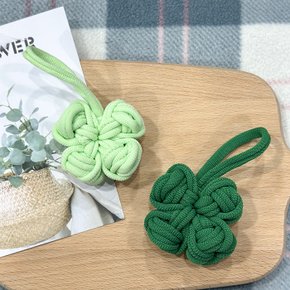 친구사랑 행운 마스코트 네잎클로버 양말목 키링 만들기 DIY