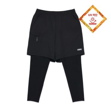 내셔널지오그래픽키즈 K252UWL410 5부 레이어드 워터레깅스 CARBONBLACK