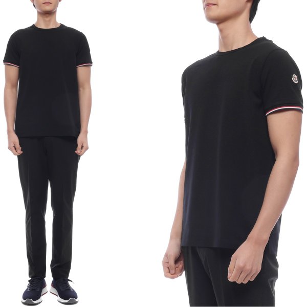 [부산점] 26SS 남성 로고 패치 반팔티셔츠 (8C71600 87296 999 26S)