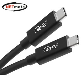 NETmate USB-IF인증 타입C 케이블M/M Gen3 블랙 1M