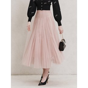 Etoile Banding Sha Skirt (Pink)