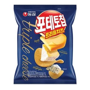 농심 스낵 포테토칩 트리플 치즈 50g 16개(BOX)