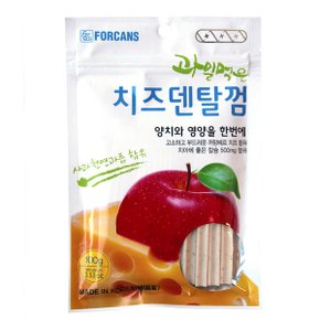 과일먹은 치즈덴탈껌 사과 100g 강아지껌 애견간식