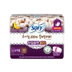 쏘피 일반생리대 바디피트 유기농순면 슈퍼롱 10P x 4개