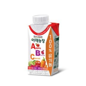 실온 야채농장 ABC 주스 200ml (20팩) 100%유기농주스