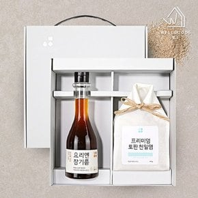 프리미엄 소금 혼합 선물세트 3호(토판400g,참기름250ml)