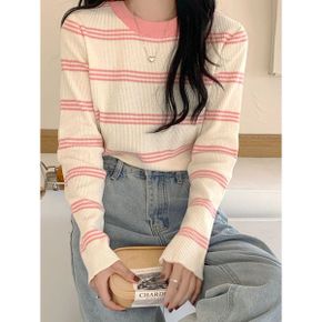 버블 스트라이프 봄니트 BI1LT002_P358265447