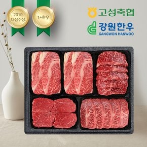 [바로배송]1+등급 구이모듬세트 2.5kg(등심+등심+채끝+안심+특수/각500g)