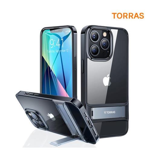 [토라스] 토라스 UPRO 킥스탠드 투명 아이폰 13 PRO 케이스 블랙(1)