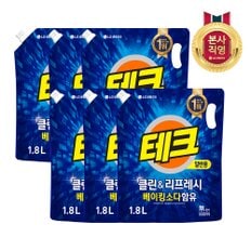 테크 클린앤리프레쉬 리필 1.8L 일반 X 6개