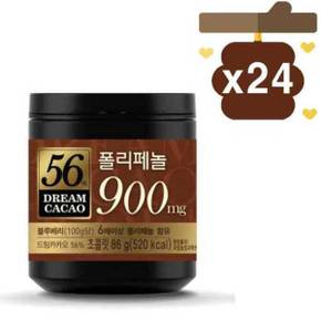 롯데 초코 초콜릿 드림 카카오 56% 900 86g x 24통