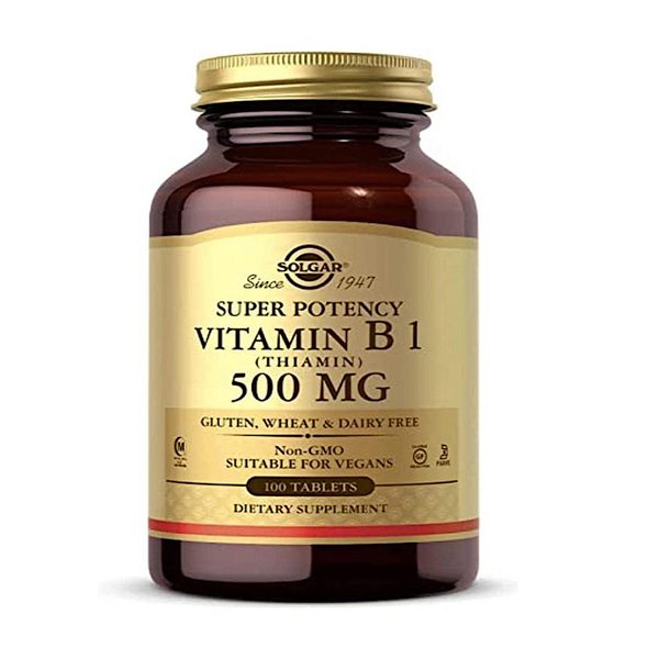 솔가 비타민B1 티아민 Vitamin Thiamin 500mg 100정
