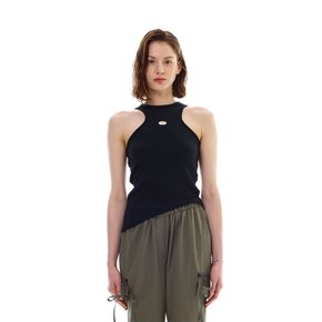 UNBALANCE SLEEVELESS TOP / BLACK