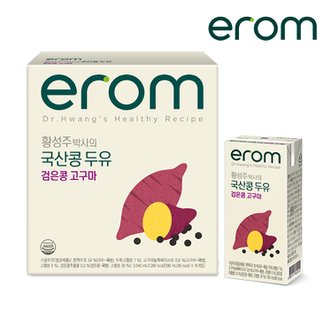  이롬 황성주 박사의 국산콩두유 검은콩 고구마 190ml x 16팩