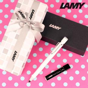 아트박스/라미 LAMY 라미 사파리 샤프 화이트 무료각인