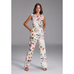 5076602 Swing SCUBA MIT BLUMEN UND DRAPIERUNG - Jumpsuit ivory multi