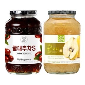 초록원 꿀대추차S 1kg +꿀모과차 1kg