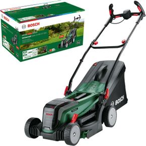 영국 보쉬 예초기 Bosch Cordless Lawnmower UniversalRotak 2x18V37550 up to 500 m2 with 2 x