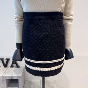 / [VIVA] 22FW 로프 트위드 배색 미니스커트