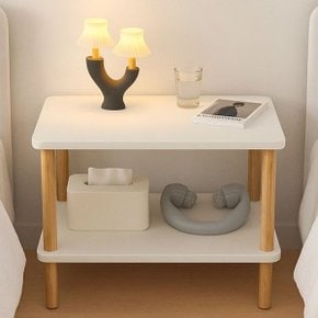 조립식2단 나무테이블 80x40x53 미니테이블