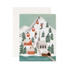 Holiday Snow Scene Card 크리스마스 카드