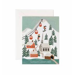 Holiday Snow Scene Card 크리스마스 카드