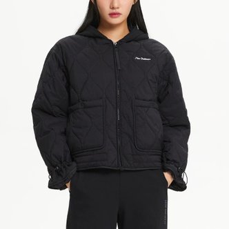 뉴발란스 NB WOMEN 후드형 퀼팅 세미크롭 패딩 자켓 NBNQE4W902-19