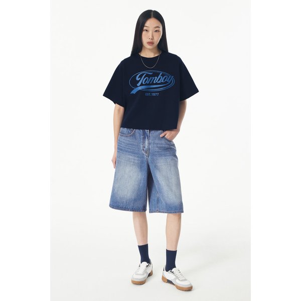 암 패치 크롭 반팔티셔츠 9105222180054