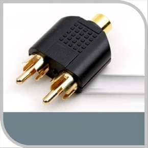 스테레오 젠더 Y 형 3.5 F RCA Mx2 Stereo