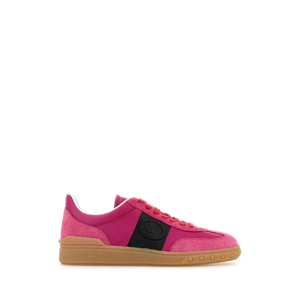 スニーカー VALENTINO SNEAKER (6Y2S0H77MBM RJ5) VALENTINO GARAVANI Pink suede and fabric Upvillage sneakers