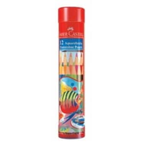 파버카스텔 수채 색연필 12색 원형케이스