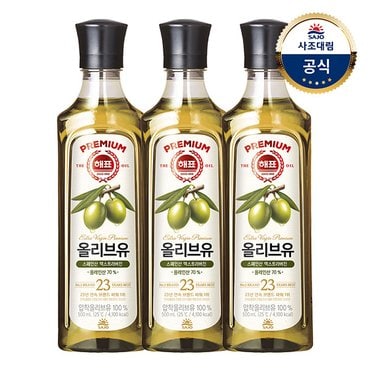 대림선 [사조]해표 압착 올리브유 500ml x3병