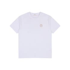유니)스마일 GOOD VIBES 반팔 티셔츠 AO2WTS449-WH
